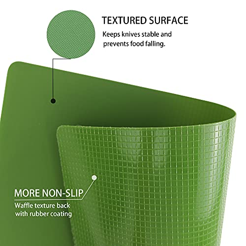 Flexible Plastic Cutting Board Set of 3 Gradient Color