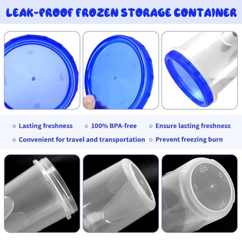 12 Pack Freezer Containers with Screw On Lids (12 Count)