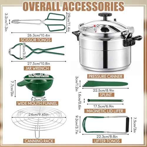 16qt Pressure Cooker for Canning Pressure Canner Supplies Kit