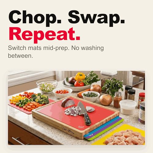 Personalized bamboo cutting board set (6 Count)