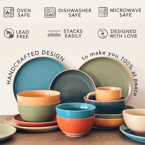 Ceramic Artisan Matte Large Latte Mug Set of 4 (4 Count)