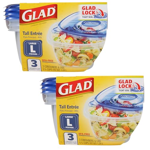 GladWare Tall Entree Containers (6 Count)