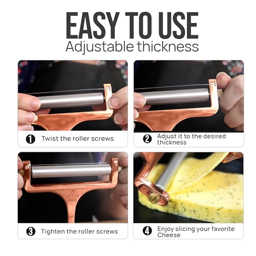 Zulay Adjustable Cheese Slicer