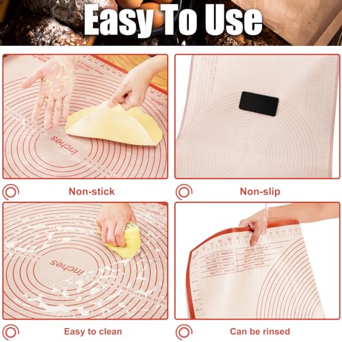 Silicone Pastry Mat 36x24 Inch Nonstick Baking Mat
