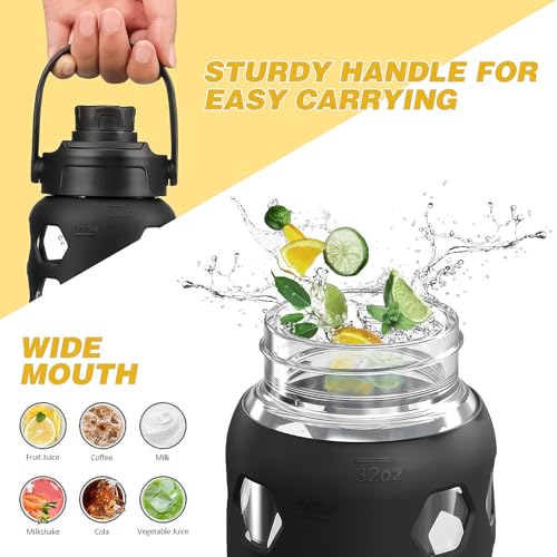 Glass Water Bottle