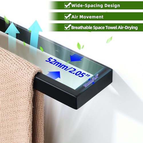 24 Inch Hand Towel Holder Towel Bar for Bathroom Wall Mounted