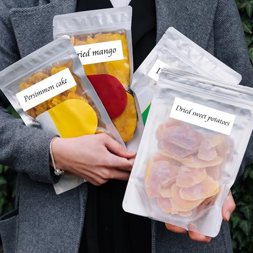 1000 Blank Removable Freezer Labels Water Oil Resistant with Perforation Line for Food Containers Jars Pantry Organization