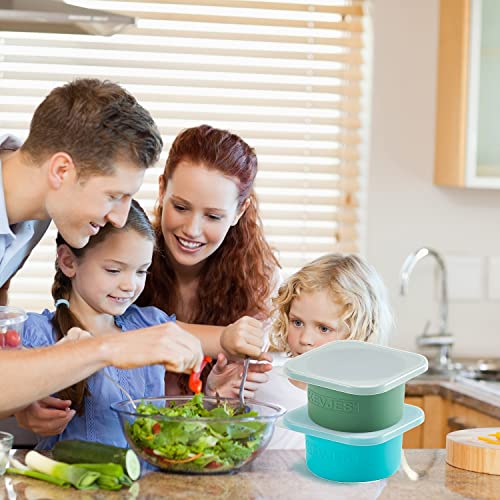 500ml Individual Pizza Dough Proofing Container with Airtight Lid (4 Count)