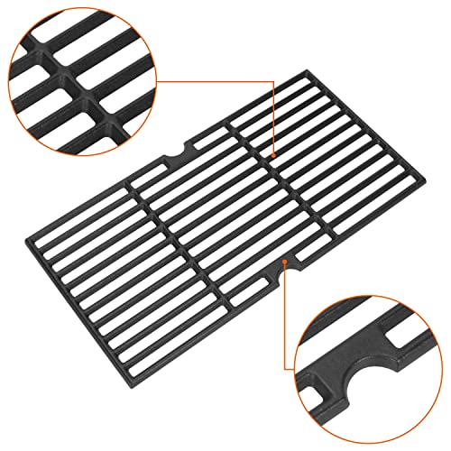 18" Cast Iron Grill Grates for Charbroil Performance 5 Burner
