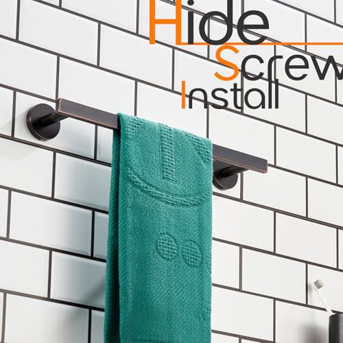 12 Inch Bathroom Towel Bar Bath Towel Rack Kitchen Towel Holder Towel Ring Wall Mounted SUS304 Stainless Steel Oil Rubbed Bronze AN4001ORB