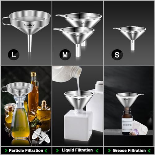 Stainless Steel Funnel (4 Count)