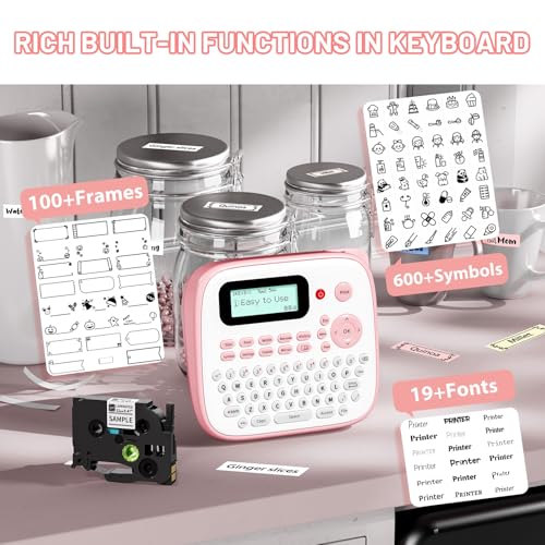 D210S Pink Label Maker Machine with