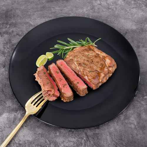 200PCS Black Plastic Plates (200 Count)