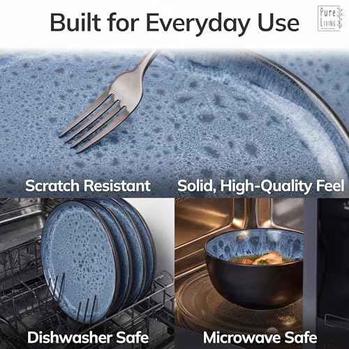 24 Piece Stoneware Dinnerware Set for 6 (24 Count)