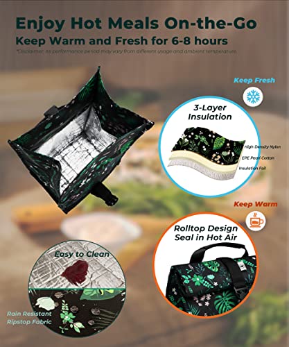 Insulated Lunch Bag Rolltop Lunch Box
