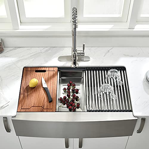 33Inch Farmhouse Kitchen Sink Workstation