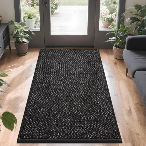 Dirt Trapper Door Mat 36"x60" Non Slip Washable Black (15 Sq Ft)