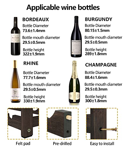 Bamboo Wine Rack Storage (16 Count)