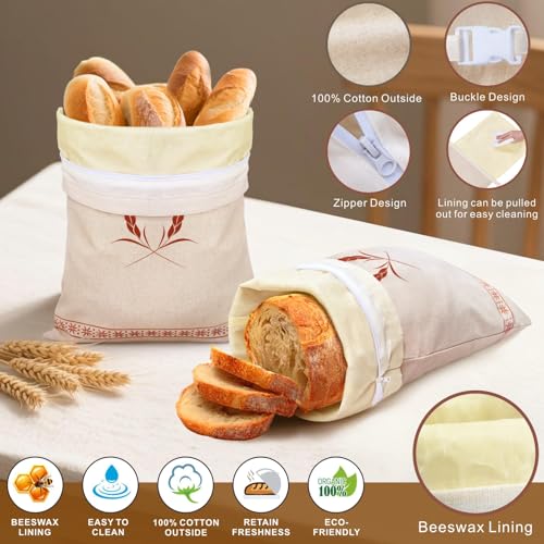 Beeswax Bread Bags 2 Pack (2 Count)