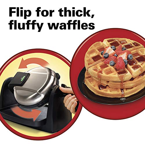 Flip Belgian Waffle Maker with Non
