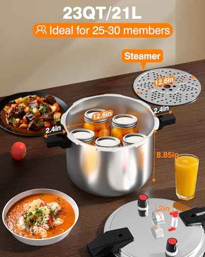 Aluminum Pressure Cooker 23Qt Pressure Canner