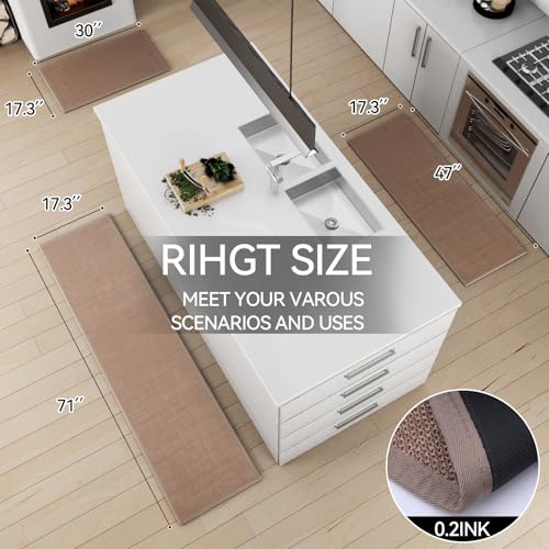 Kitchen Mat Set of 2 PCS (10.84 Sq Ft)