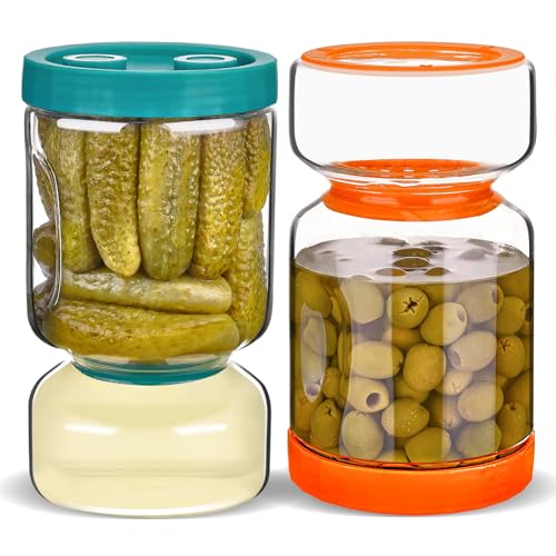 Pickle Jar with Strainer Flip (2 Count)