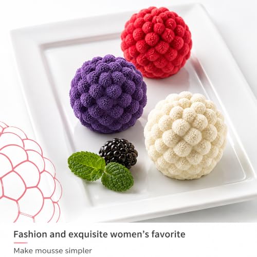 3D Raspberry Silicone Mold for Baking Mousse Cake