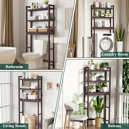 Bamboo Over The Toilet Storage Cabinet