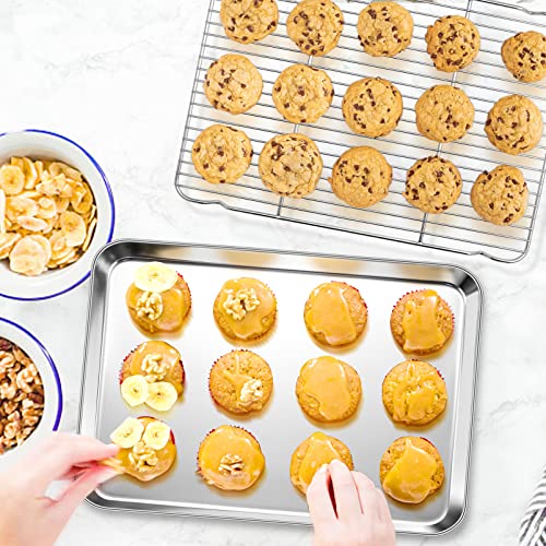 Stainless Steel Baking Sheet with Rack Set for Cookie