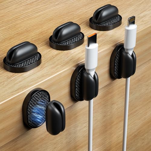 6 Pack Puretor Cord Organizer Holders (6 Count)