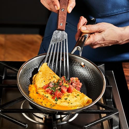 6pc Hybrid Nonstick Frying Pans Set with Lids