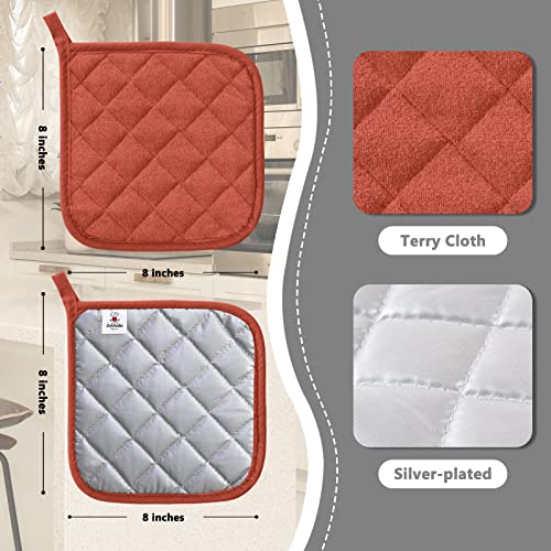 4 Pack Pot Holders for Kitchen Clearance (2.5 Count)