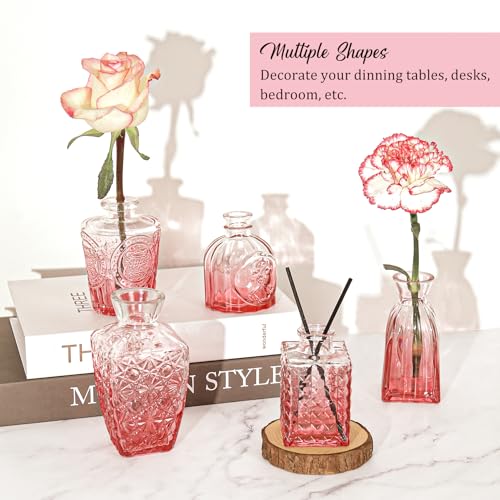 Set of 36 Glass Bud Vases Small Flower Vases for Centerpieces (36 Count)