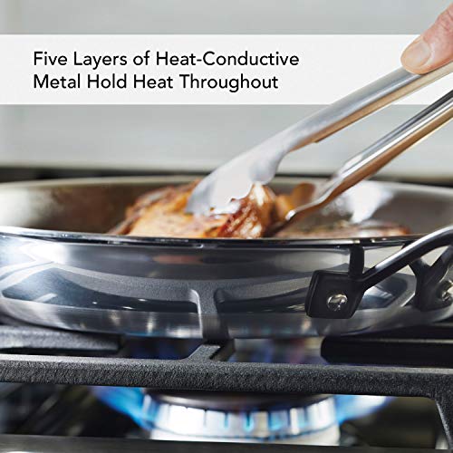 5 Ply Clad Polished Stainless Steel Fry Pan