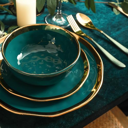 Florian Modern Porcelain 16 Piece Dinnerware Set (16 Count)