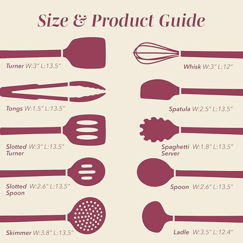 Silicone Cooking Utensils (10 Count)