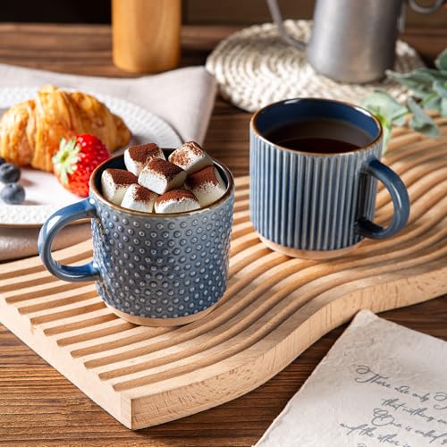 6 OZ Stackable Coffee Mugs Set of 4 (4 Count)