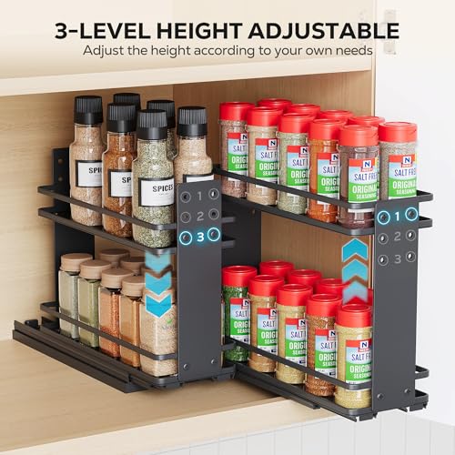 Pull Out Spice Rack Organizer (2 Count)