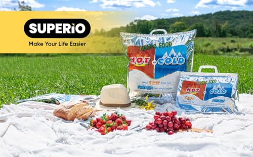 Hot and Cold Insulated Bags for Food Delivery (72 Count)