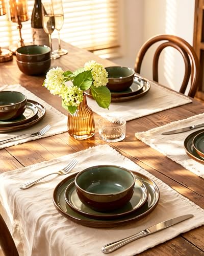 Milkyway 16 Piece Stoneware Dinnerware Set with Pasta Bowls