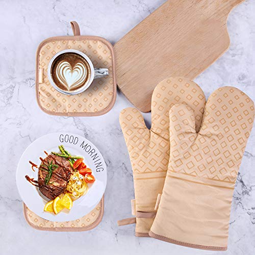 Set of 4 Oven Mitts and Pot Holders (4 Count)