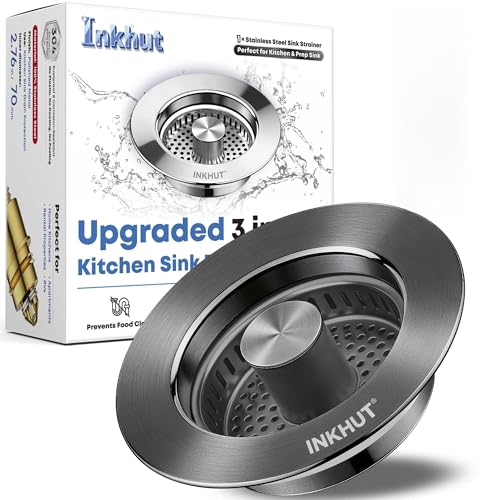 Upgraded 3 in 1 Kitchen Sink Drain Strainer