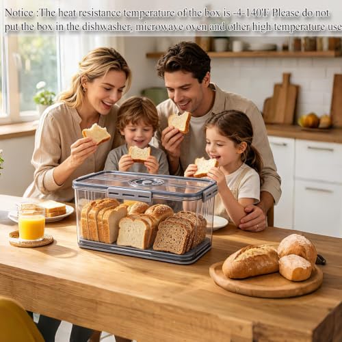 Bread Box Bread Boxes for Kitchen Counter Airtight