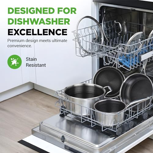 8 Piece Triply Cookware Set Stainless Steel