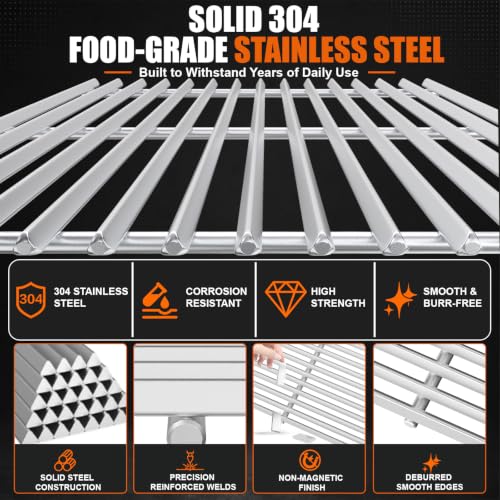 9.5MM 17.5" Grill Grates for Weber Spirit 300 & GS4 Spirit II 300 Series