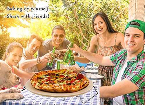 13 Inch Round Pizza Stones for Grill and Oven