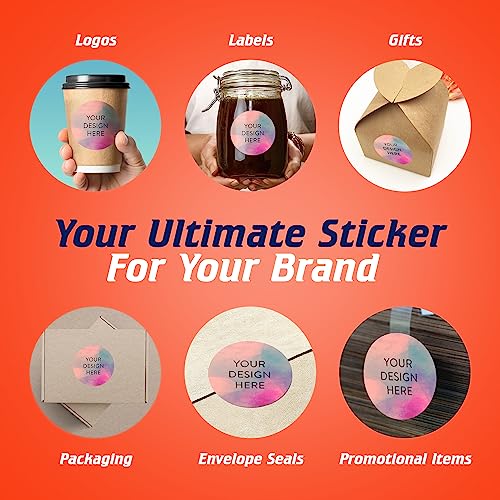 Custom Vinyl Stickers Your Image (100 Count)