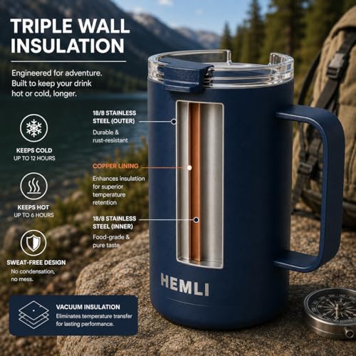 16 oz Pour Over Camp Coffee Maker Set