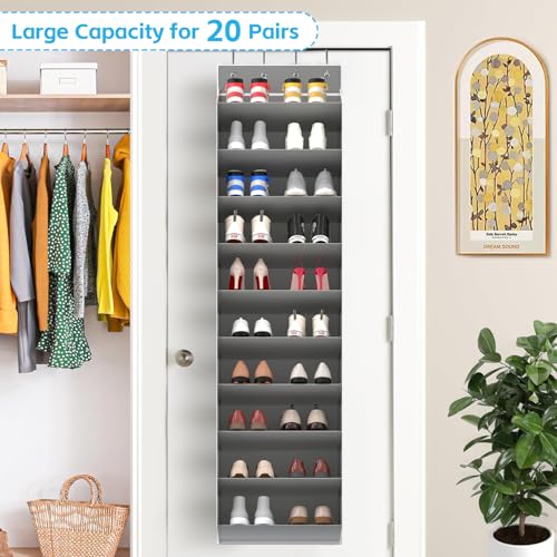 10 Tiers Large Size Over Door Shoe Organizer Storage